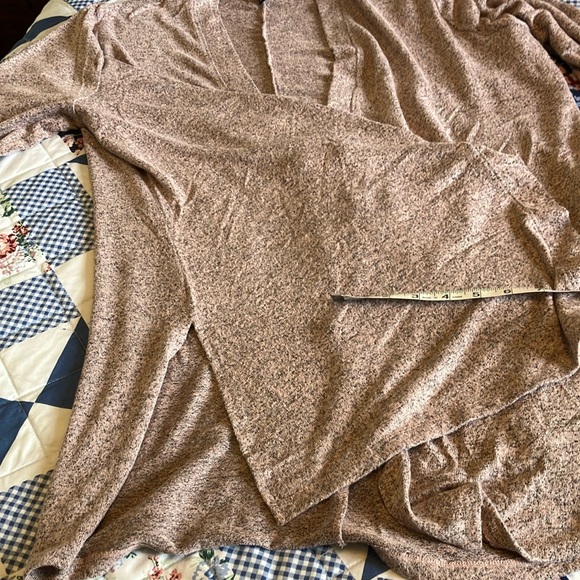 Lane Bryant Heathered Pink Cardigan Sweater - Picture 5 of 7